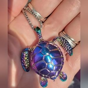 New stainless steel sea turtle tortoise 23.64 necklace